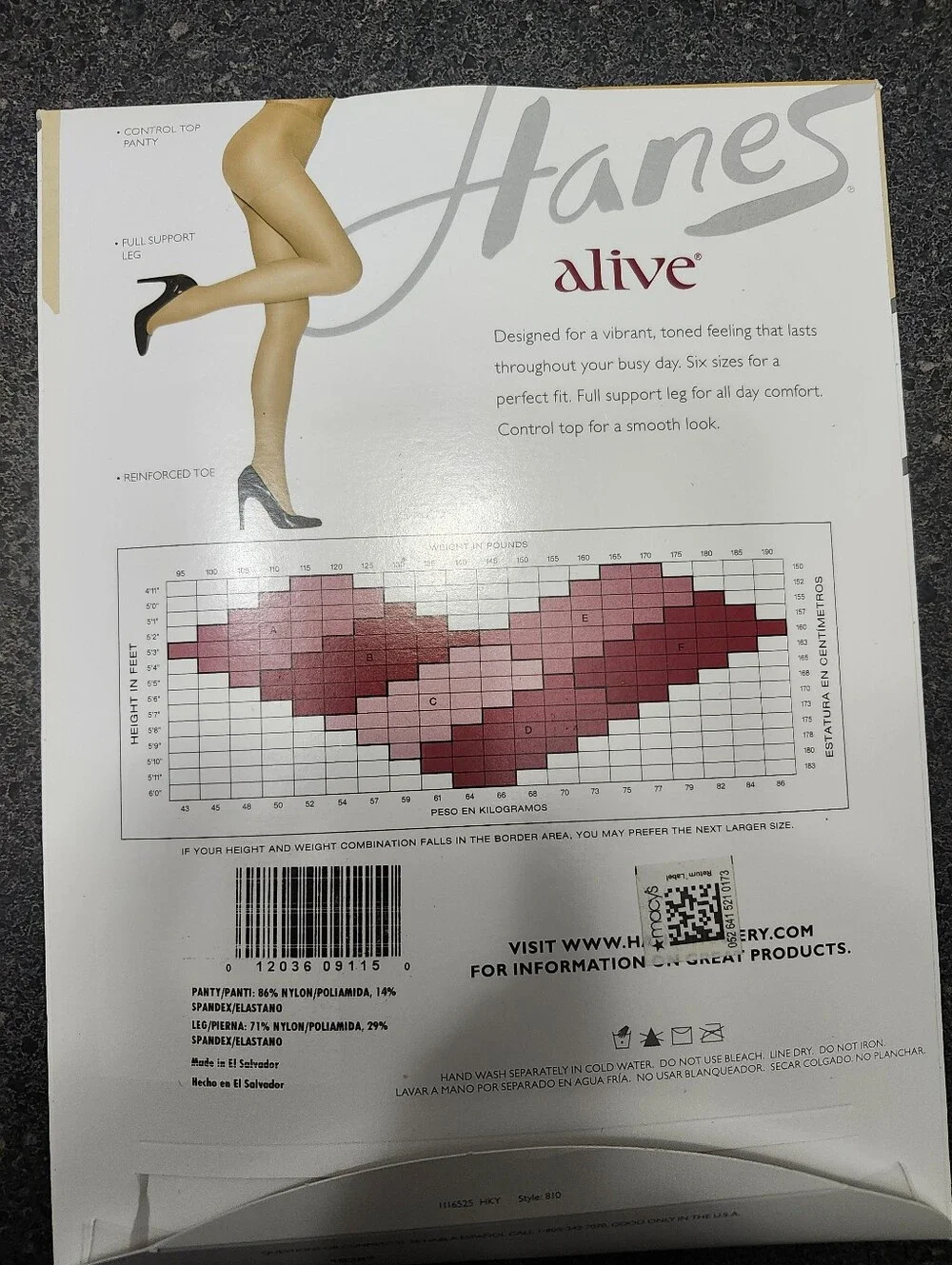 Hanes retail box